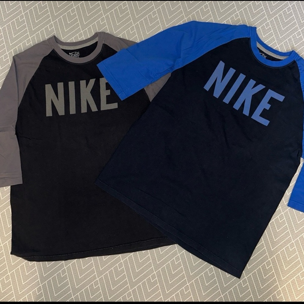 Nike Men’s 3/4 Sleeve Shirt bundle of 2